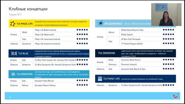 24.03.2017 TUI. Акценты продаж и новинки сезона Лето 2017 смотреть онлайн