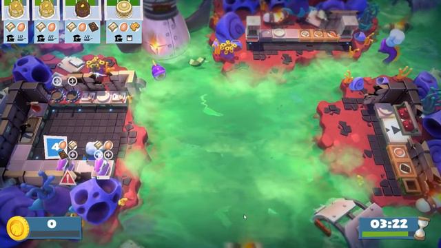 Overcooked 2/AYCE Level 6-2 How To Solve The Problem Of Some Things Not Cooking