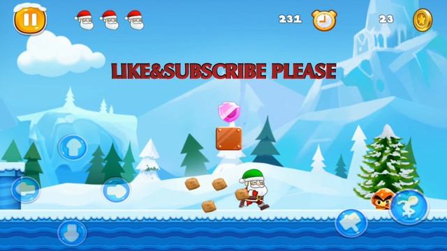 Super Santa Adventure Level 1 Mobile Game смотреть онлайн