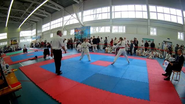 Мила. 3 бой.Открытый чемпиона Псковской области по всестилевому каратэ смотреть онлайн