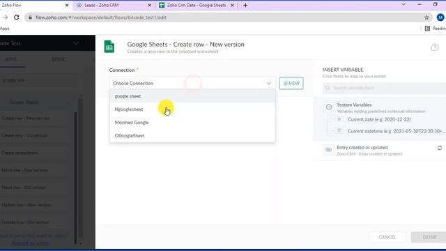 How To Integrate Zoho CRM With Google Sheet By Using Zoho Flow смотреть онлайн