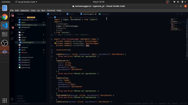 09 - TypeORM creating a custom logger with Winston logger -Typescript смотреть онлайн