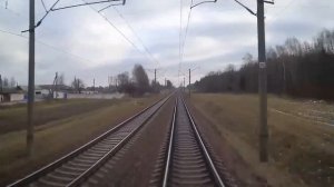 Минск.Пассажирский-Орша Центральная из кабины машиниста