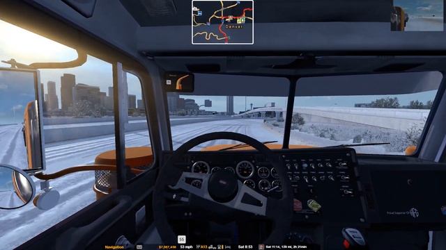 Wind Turbine Nacelle hauling in snowy Colorado * ATS * Timelaps смотреть онлайн