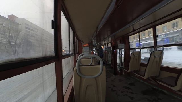 Трамвай "3601 по 38, выходным зимним днем" в Петербурге 12-***: ЛМ-68М2 3601 по №38 (09.01.22) смотреть онлайн