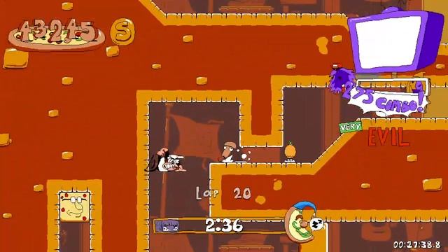 Pizza Tower: Pizzascape - 39 Laps (Average Stupid Infinite Laps Mod) смотреть онлайн