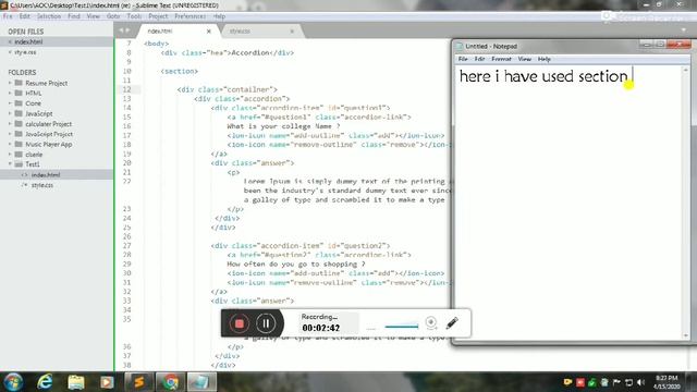 Accordion | Using html | css смотреть онлайн