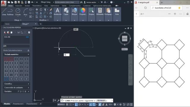Curso Básico de AutoCAD 2020 | 9 Ángulos смотреть онлайн