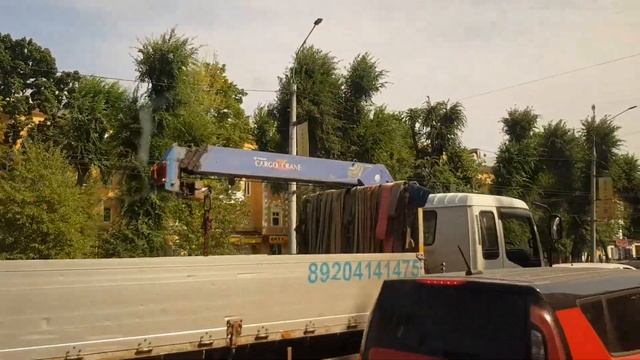 Воронеж: поездка на автобусе по Московскому проспекту смотреть онлайн