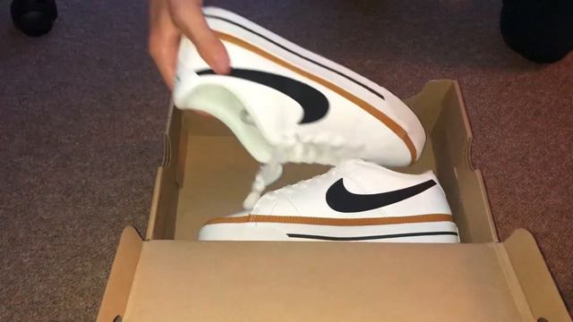 Nike court legacy men’s shoes unboxing and trying them on смотреть онлайн