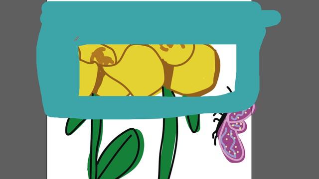 Рисуем необычный цветок и бабочку часть 74 смотреть онлайн