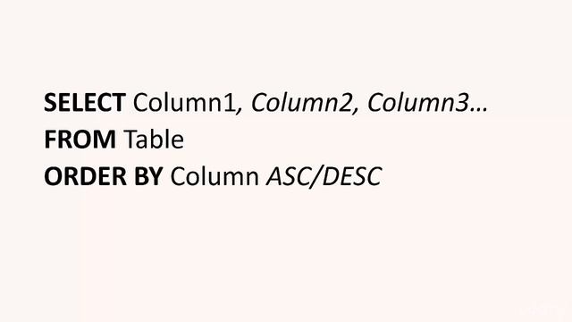 Access SQL - The ORDER BY Syntax for Sorting смотреть онлайн