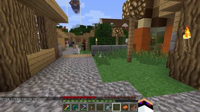 Как Выжить Нуб и Про в деревне Майнкрафт выживание моды нубик видео игра Minecraft смотреть онлайн