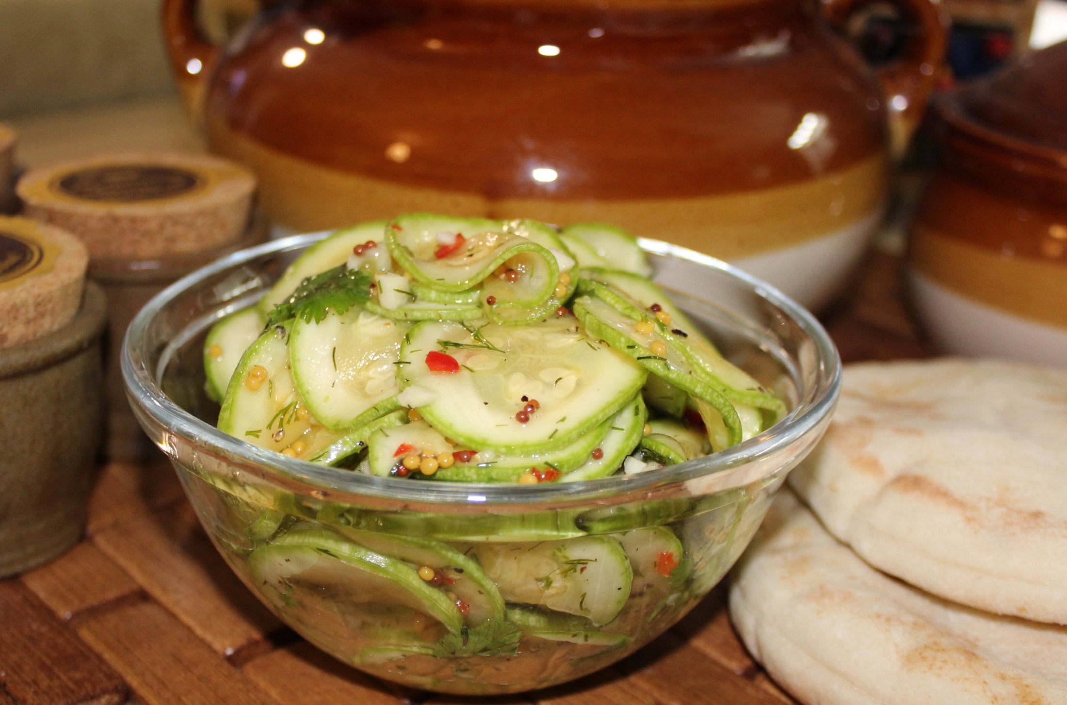 Кабачки в горчичном маринаде