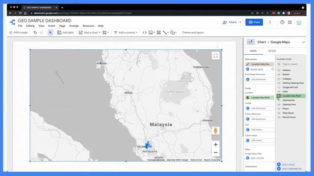 Bubble Map in Data Studio with Geo Coordinate (Latitude & Longitude) | Google Map Chart for Beginne смотреть онлайн