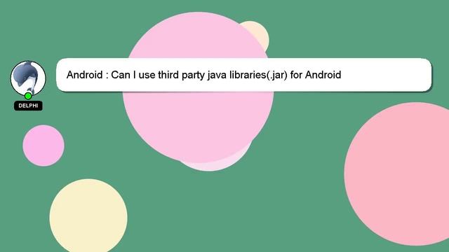 Android : Can I use third party java libraries(.jar) for Android development with Kotlin? смотреть онлайн