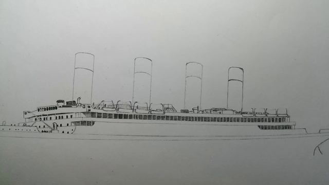 HOW TO DRAW RMS OLYMPIC | 2017