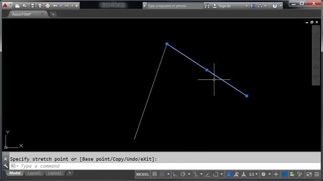 AutoCAD Associative Fillet sample application смотреть онлайн