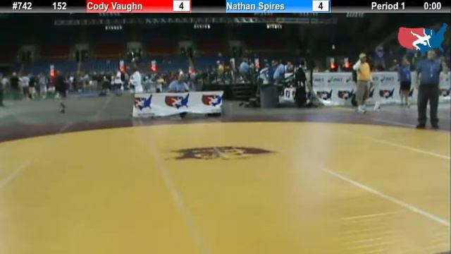 Fargo 2012 152 Round 2: Cody Vaughn (Missouri) vs. Nathan Spires (Washington) смотреть онлайн
