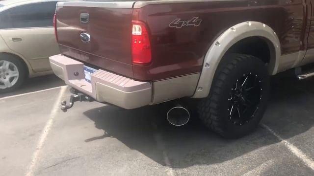 2008 Ford F-250 6.4L Diesel EXHAUST w/ Muffler Delete! смотреть онлайн