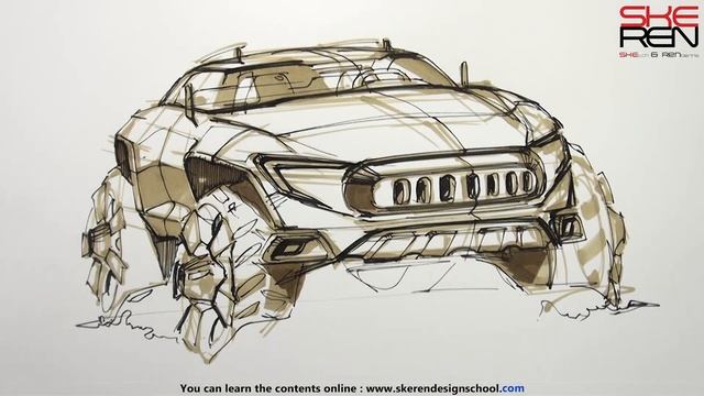 Car Design Sketch(Jeep Design) смотреть онлайн
