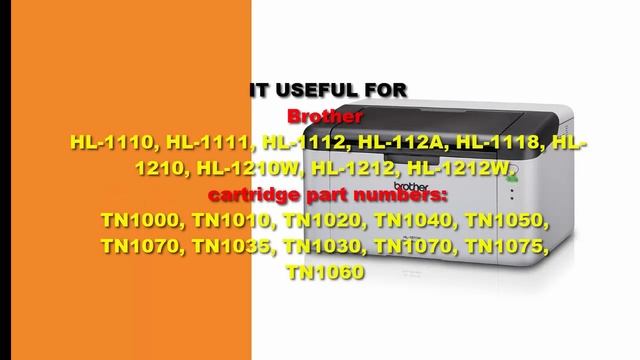 RESET BROTHER HL 1110, 1112, 1118, 1210W BY USE CONTINUE MODE смотреть онлайн