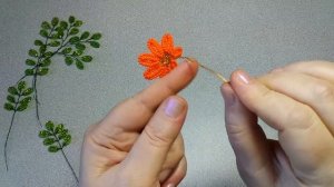 Бисероплетение.  Цветы из бисера. Бархатцы . 2 часть. Мастер класс. Пошаговый МК для начинающих.