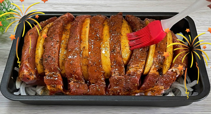 Такое Мясо Обожает Вся моя семья! САМОЕ вкусное МЯСО с картошкой. смотреть онлайн