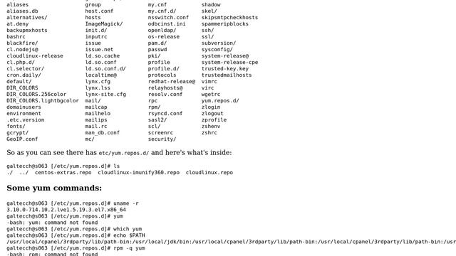 Unix & Linux: -bash: yum: command not found via SSH смотреть онлайн