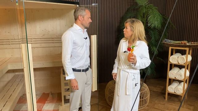 Neue SdL-Kulisse: Yvonne und Erik stellen die Sauna vor | Sturm der Liebe смотреть онлайн