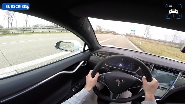 Tesla Model S P90D LUDICROUS vs BMW i8 Acceleration & TOP SPEED POV Autobahn смотреть онлайн