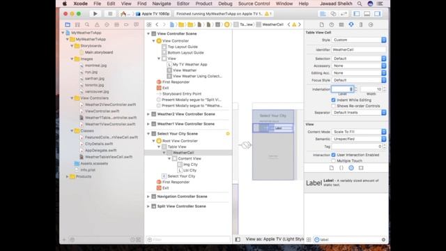 tvOS Weather App Part 2 - Learn Swift for iOS Module 8b смотреть онлайн