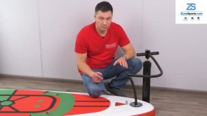 Как накачать сапборд Bradex