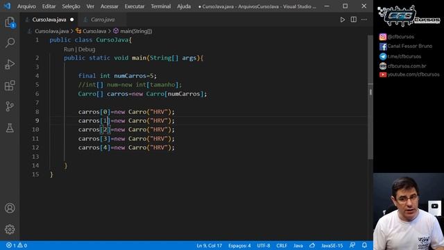 Como criar Array de tipo personalizado [Aprenda nesta aula] - Curso de Java - Aula 25 смотреть онлайн