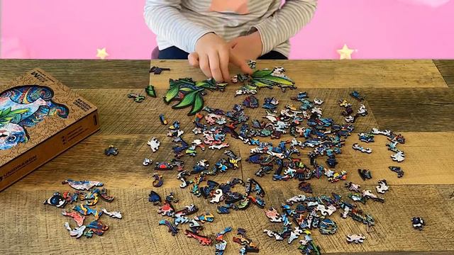Amazing Wooden Panda Jigsaw Puzzle Unidragon