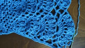 Ажурная пелерина крючком. МК.