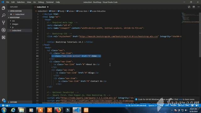How to make Navs in Bootstrap 4 Step By Step in Hindi Complete Tutorials in Hindi Part-20 смотреть онлайн