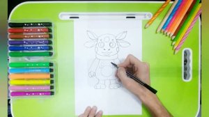How to draw Luntik | Luntik cartoon character || Как нарисовать Лунтика легко и просто