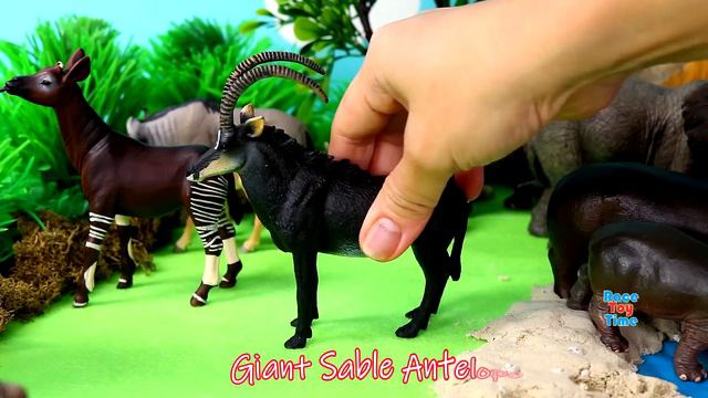 Waterhole Diorama for African Safari Animal Figurines смотреть онлайн