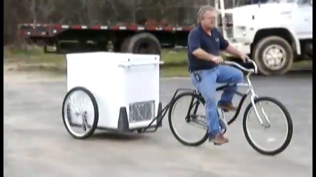 Magnolia Carts Bicycle Ice Cream Cart смотреть онлайн