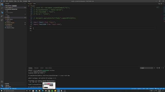 [11] React. Введение [Подготовка JS разработчика к интервью] смотреть онлайн