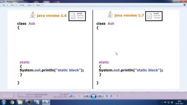 1_Java 1.6 Version & Java 1.7 Version comparison смотреть онлайн