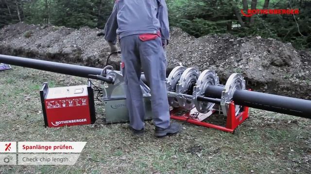 Демонстрация работы машины для стыковой сварки пластиковых труб до 355 мм Roweld P 355 B Premium CN смотреть онлайн