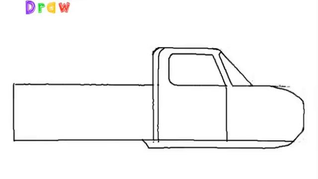 How to Draw a Pickup Truck Easy Step by Step смотреть онлайн