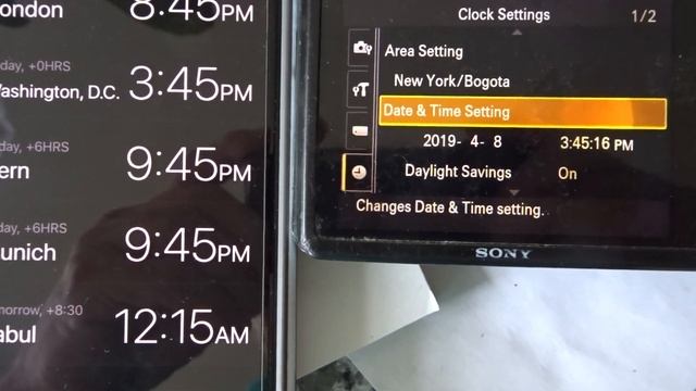 2019-04-20 IPhone Time Vs. Sony DSC-HX9V Camera Time