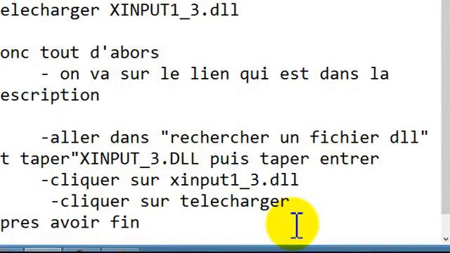 comment telecharger et installer xinput1_3.dll смотреть онлайн
