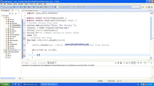 How to convert lowercase Strings to uppercase in Java | Strings Programming tutorials смотреть онлайн