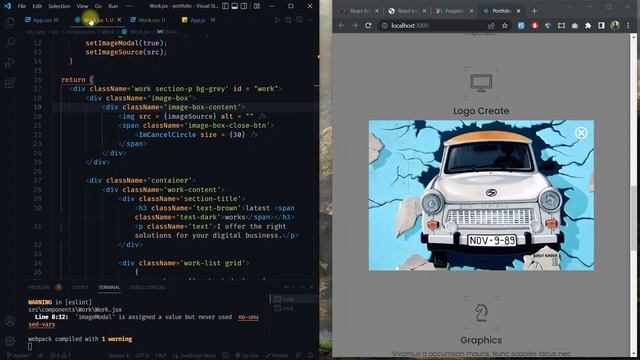 Personal Portfolio Website Tutorial Using React JS | HTML, CSS & React Project | React for Beginner смотреть онлайн