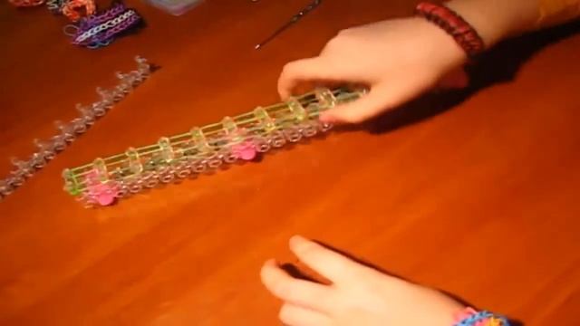 Rainbow Loom: браслет Двойная лесенка смотреть онлайн