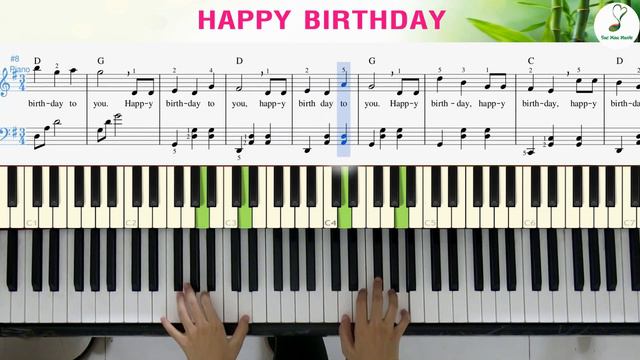 Happy birthday easy piano (#68) - Sách Piano Tập 2 - Bài 27 смотреть онлайн